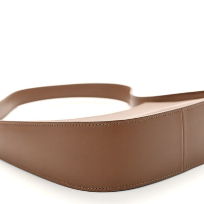 The Row Smooth Calfskin Half Moon Shoulder Bag Chestnut 8 of 9