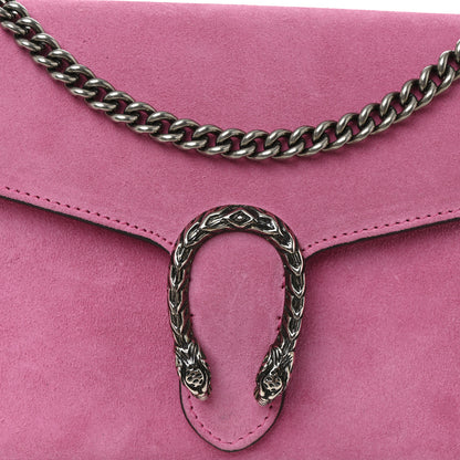 Gucci Suede Mini Dionysus Chain Wallet Pink Tropical Flower 8 of 10