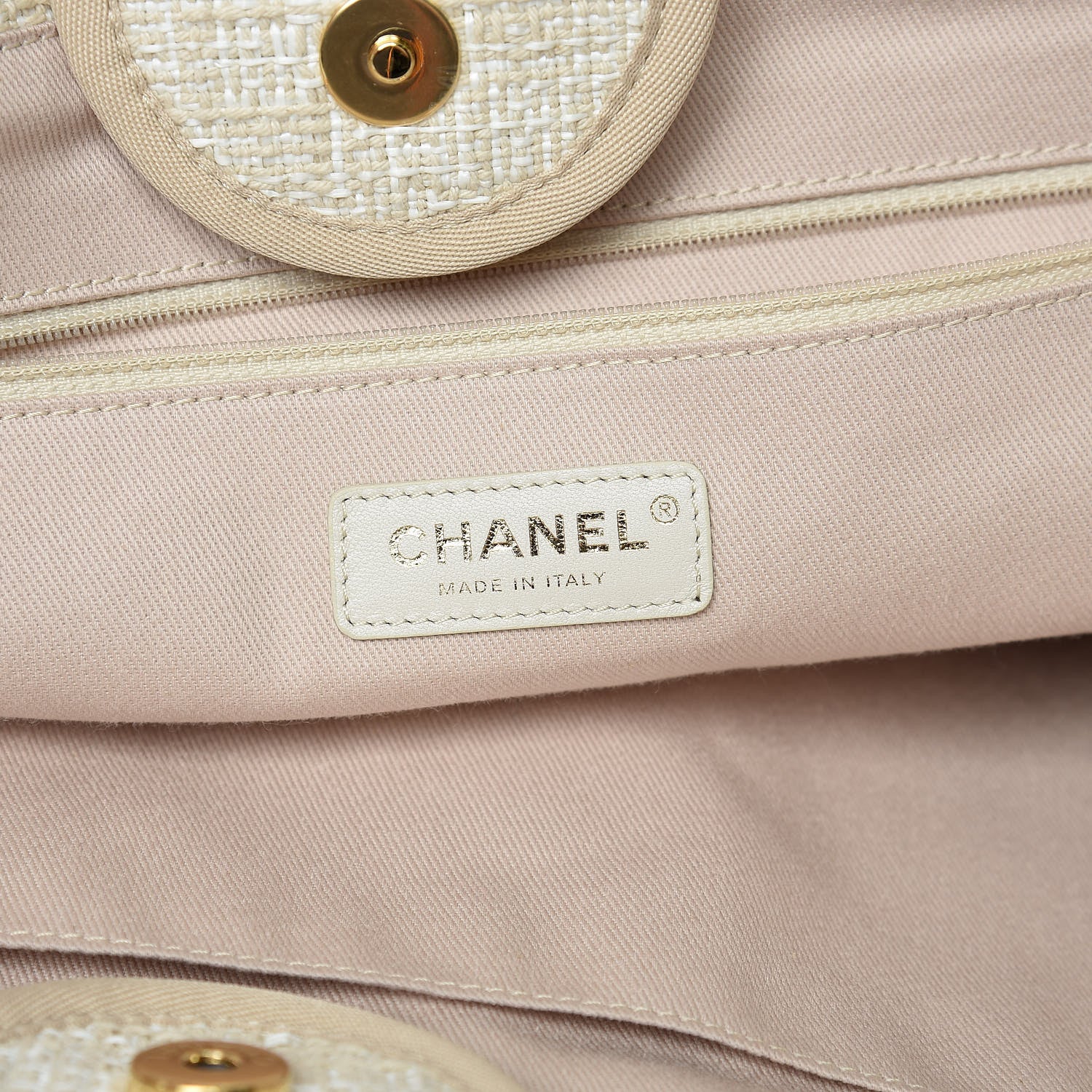 Chanel Woven Straw Raffia Large Deauville Tote Light Beige 8 of 10