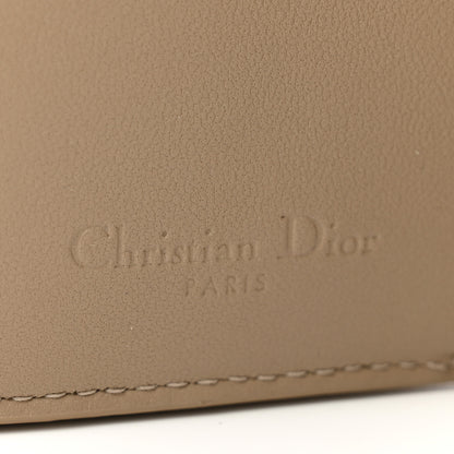 Christian Dior Lambskin Cannage Lady Dior Lotus Wallet Warm Taupe 8 of 9