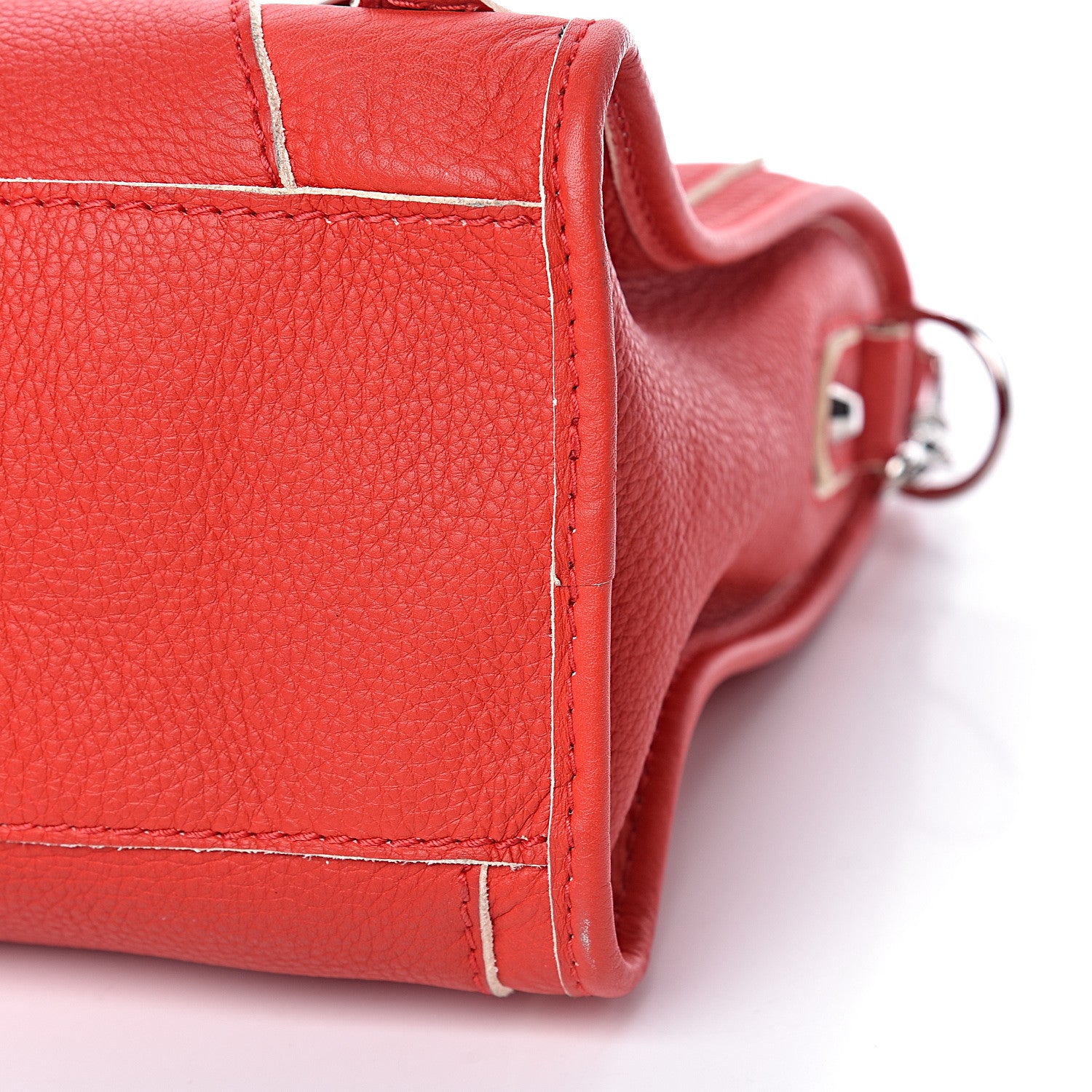 Balenciaga Supple Grained Calfskin Classic Silver Hardware Highlight City Rouge Fraise 12 of 14