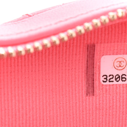 Chanel Lambskin Quilted CC In Love Heart Clutch With Chain Pink 7 of 10