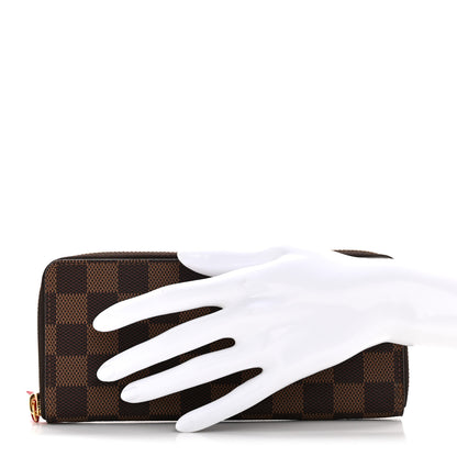 Louis Vuitton Damier Ebene Clemence Wallet Cherry 2 of 8