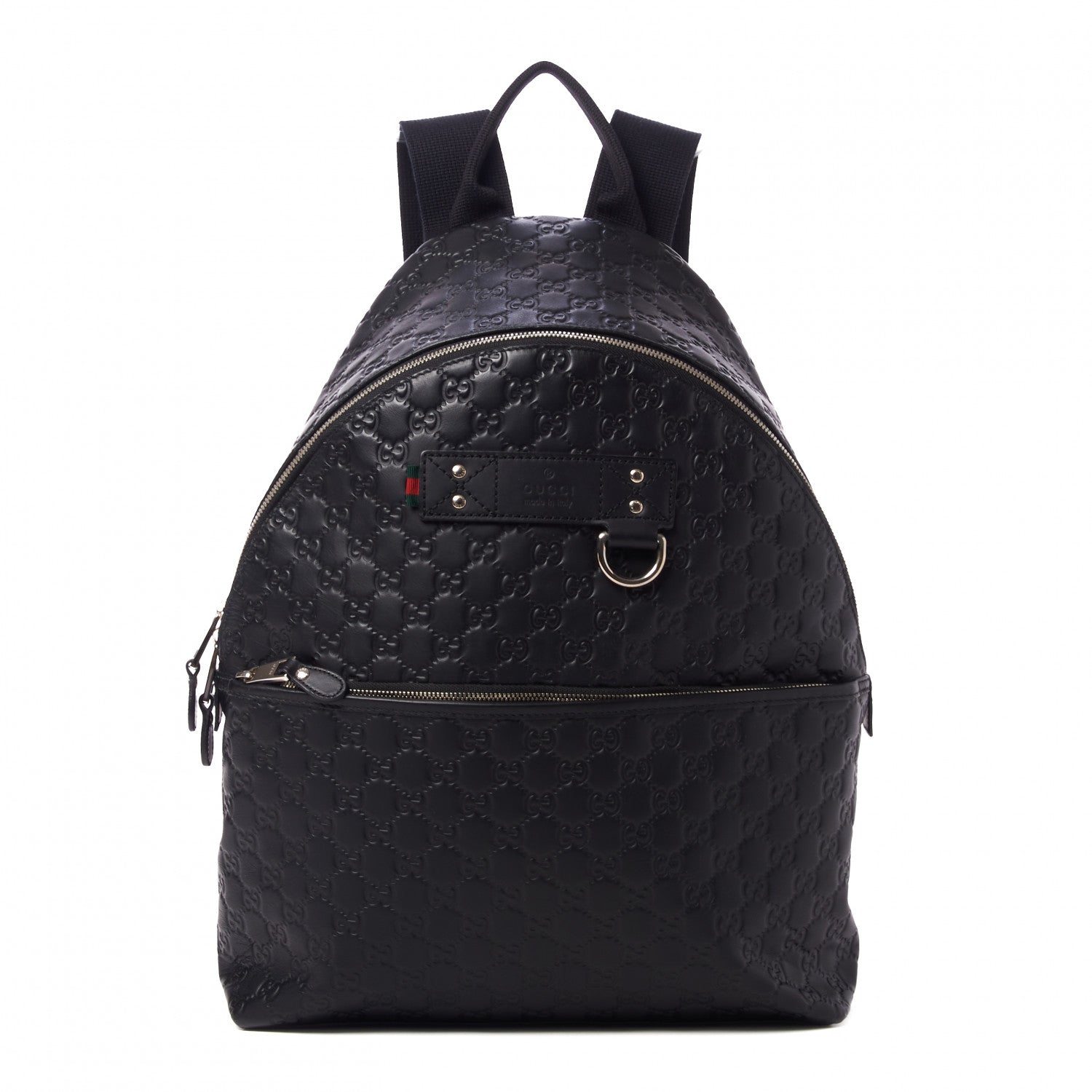 Gucci Guccissima Classic Backpack Black 1 of 9
