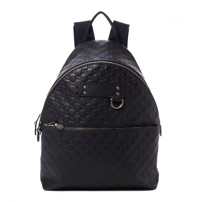 Gucci Guccissima Classic Backpack Black 1 of 9