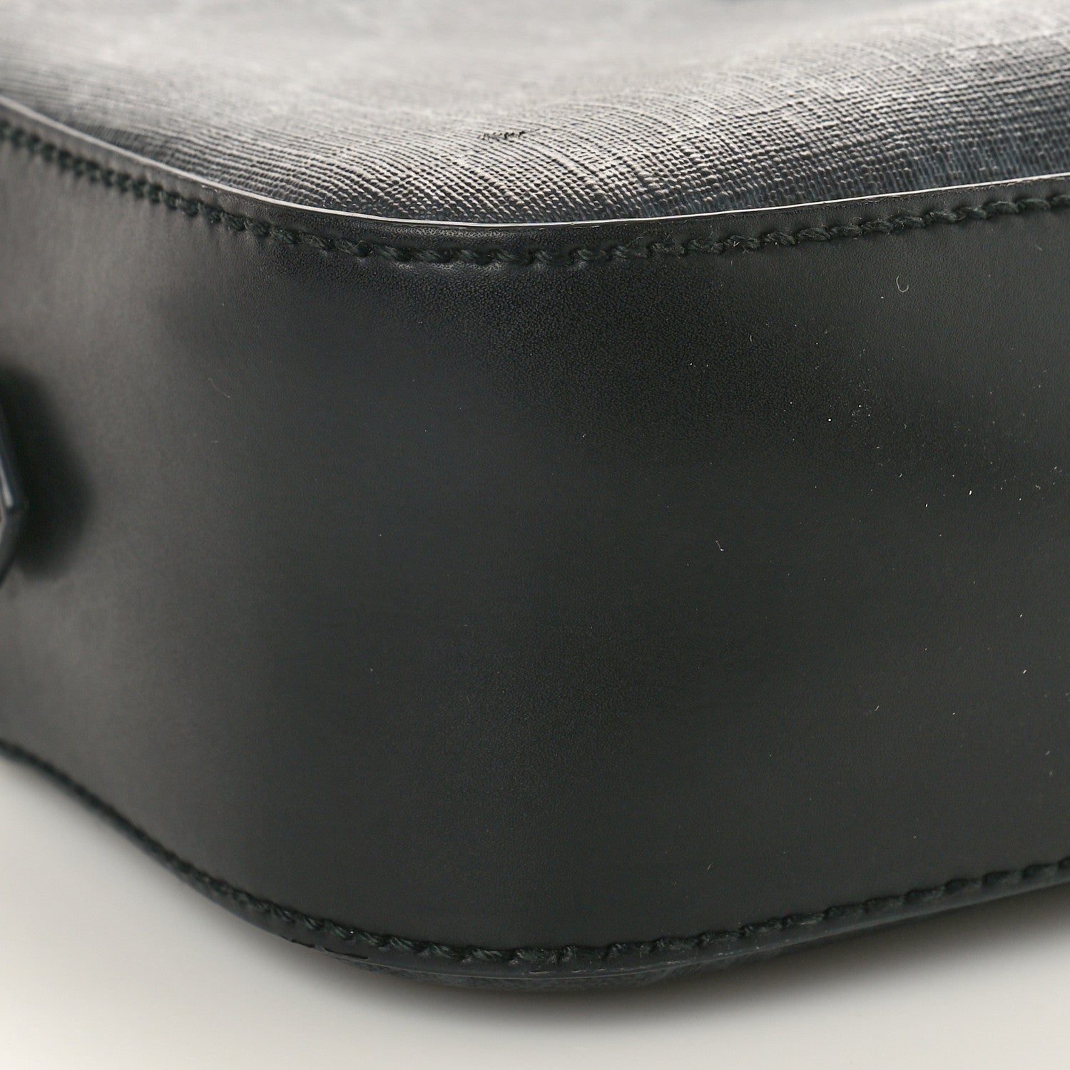 Gucci GG Supreme Monogram Web Shoulder Bag Black Grey 9 of 11