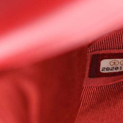 Chanel Calfskin Chevron Quilted Small Statement Flap Red 7 of 9