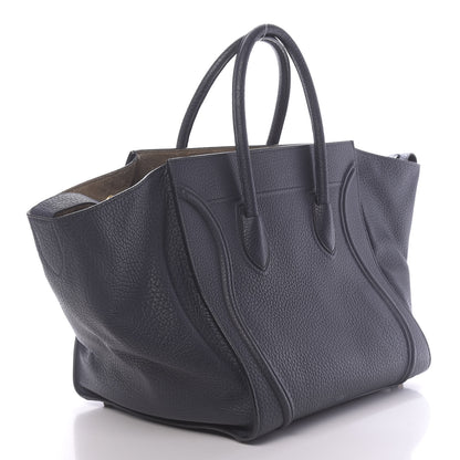 Celine Bullhide Calfskin Medium Phantom Luggage Navy Blue 3 of 10