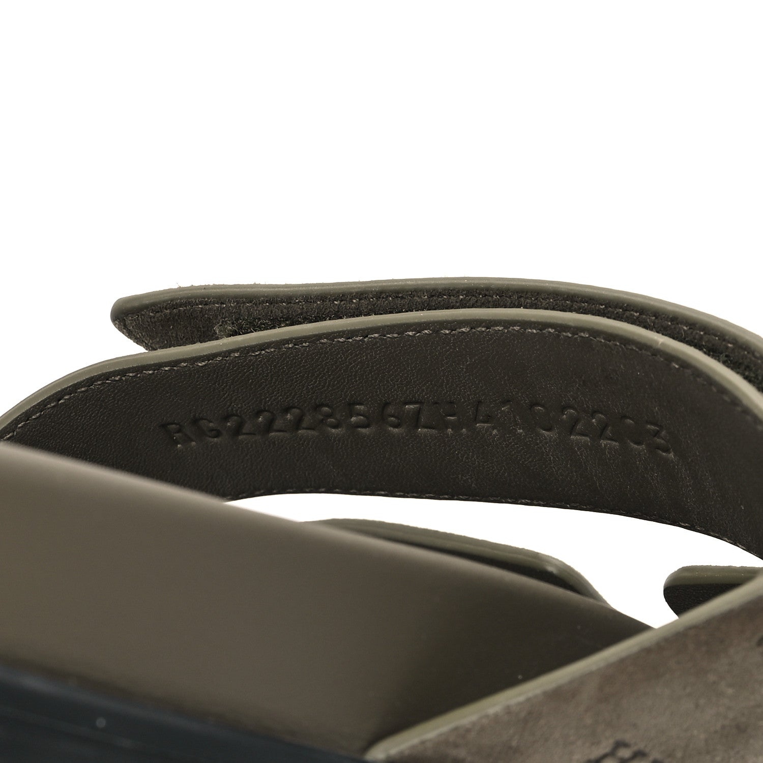 Hermes Suede Goatskin Womens Chypre Sandals 41 Vert Toundra 9 of 9