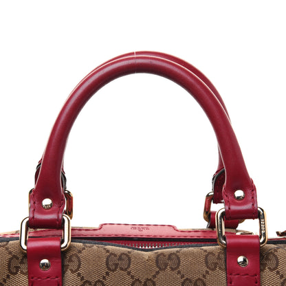 Gucci Monogram Medium Joy Boston Hibiscus Red 26 of 39