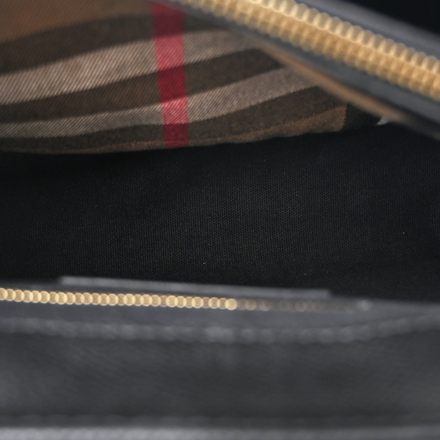 Burberry Derby Calfskin House Check Medium Camberley Black 6 of 12