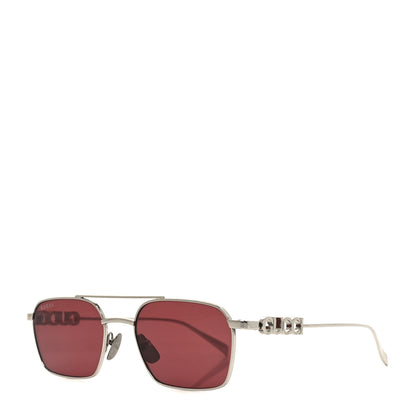 Gucci Metal Crystal Sunglasses GG1804S Silver 1 of 6