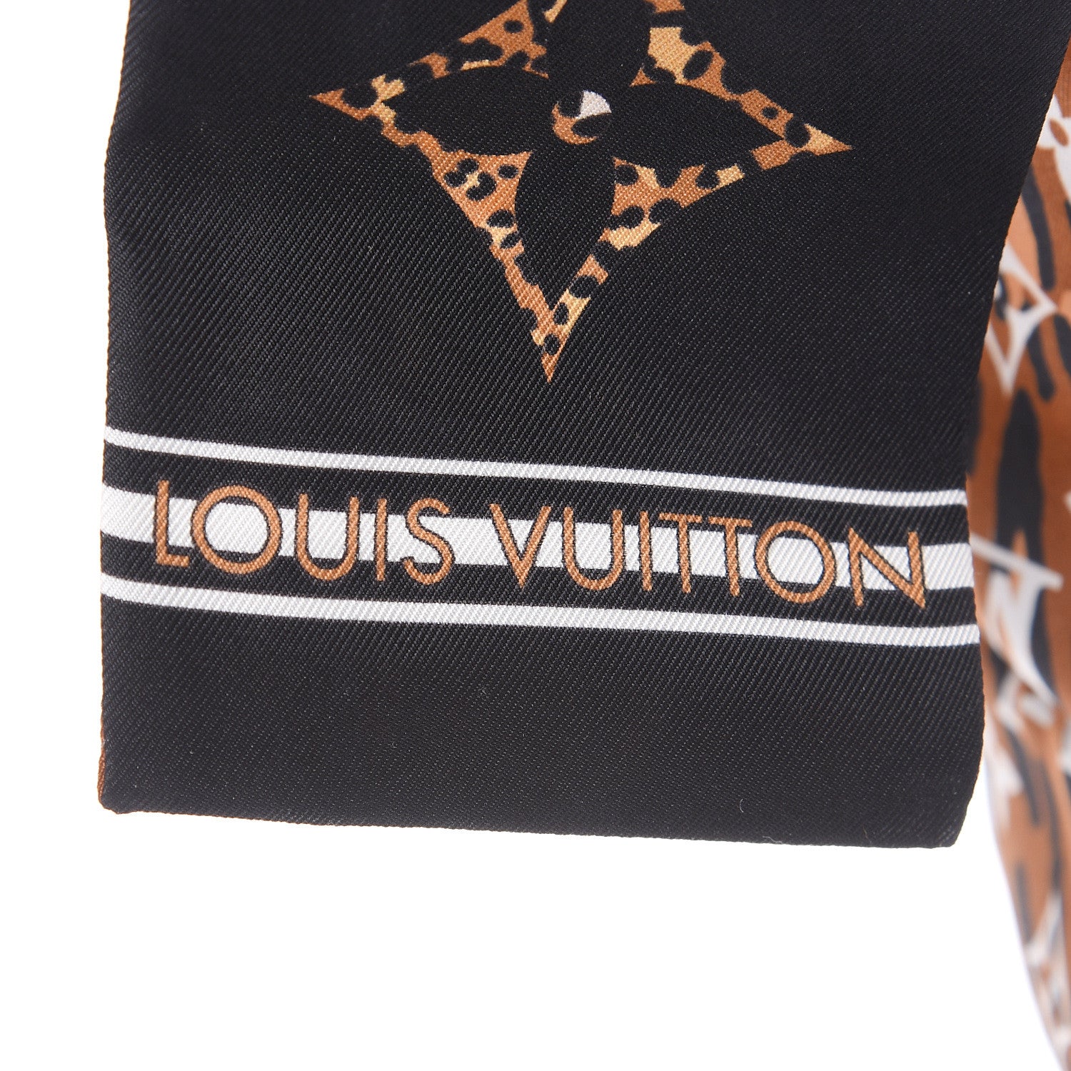 Louis Vuitton Silk Monogram Giant Jungle Bandeau Black 5 of 5