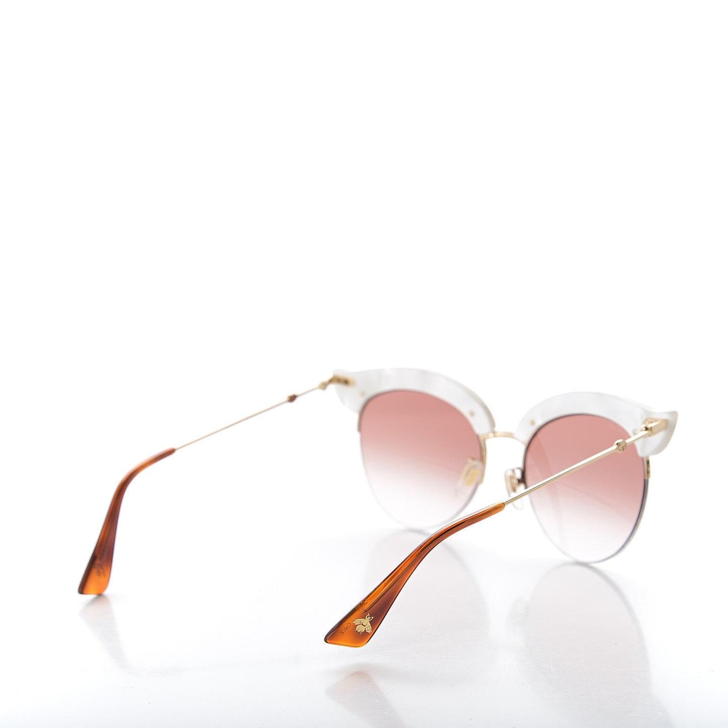 Pearl Cat Eye Sunglasses GG0212S White