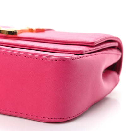 Saint Laurent Lambskin Matelasse Chevron Monogram Small Sulpice Bag Fuchsia 9 of 10