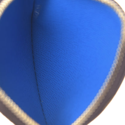 Louis Vuitton Monogram 2019 Christmas Animation Round Coin Purse Blue 5 of 7