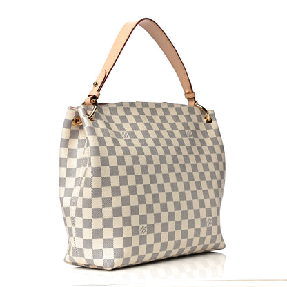 Louis Vuitton Damier Azur Graceful PM Rose Ballerine 3 of 14
