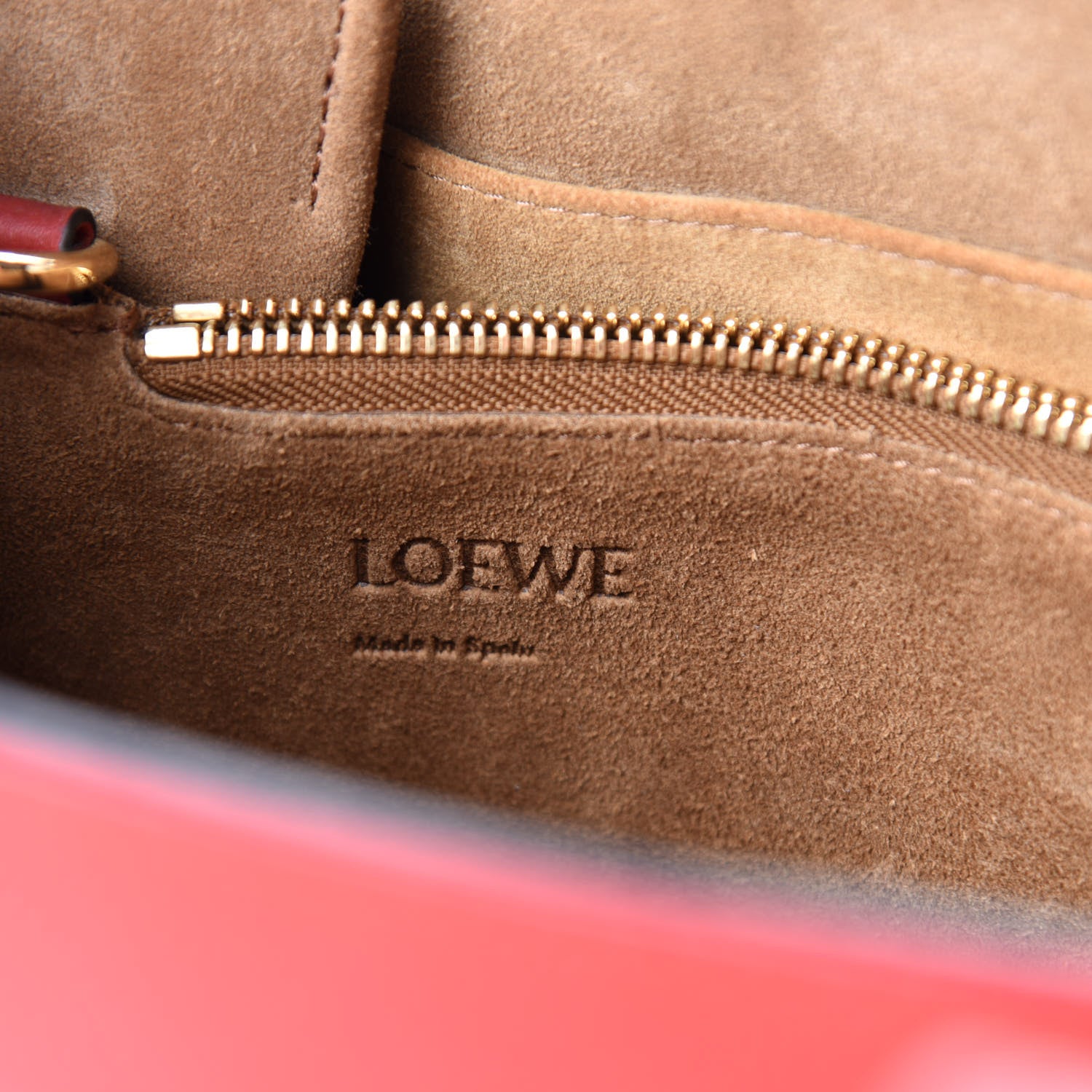Loewe Calfskin Small Gate Tote Scarlet Red 8 of 10