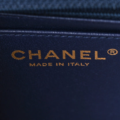 Chanel Caviar Quilted Mini Square Flap Navy 6 of 10