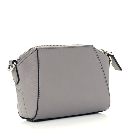 Givenchy Sugar Goatskin Nano Antigona Pearl Grey 2 of 8