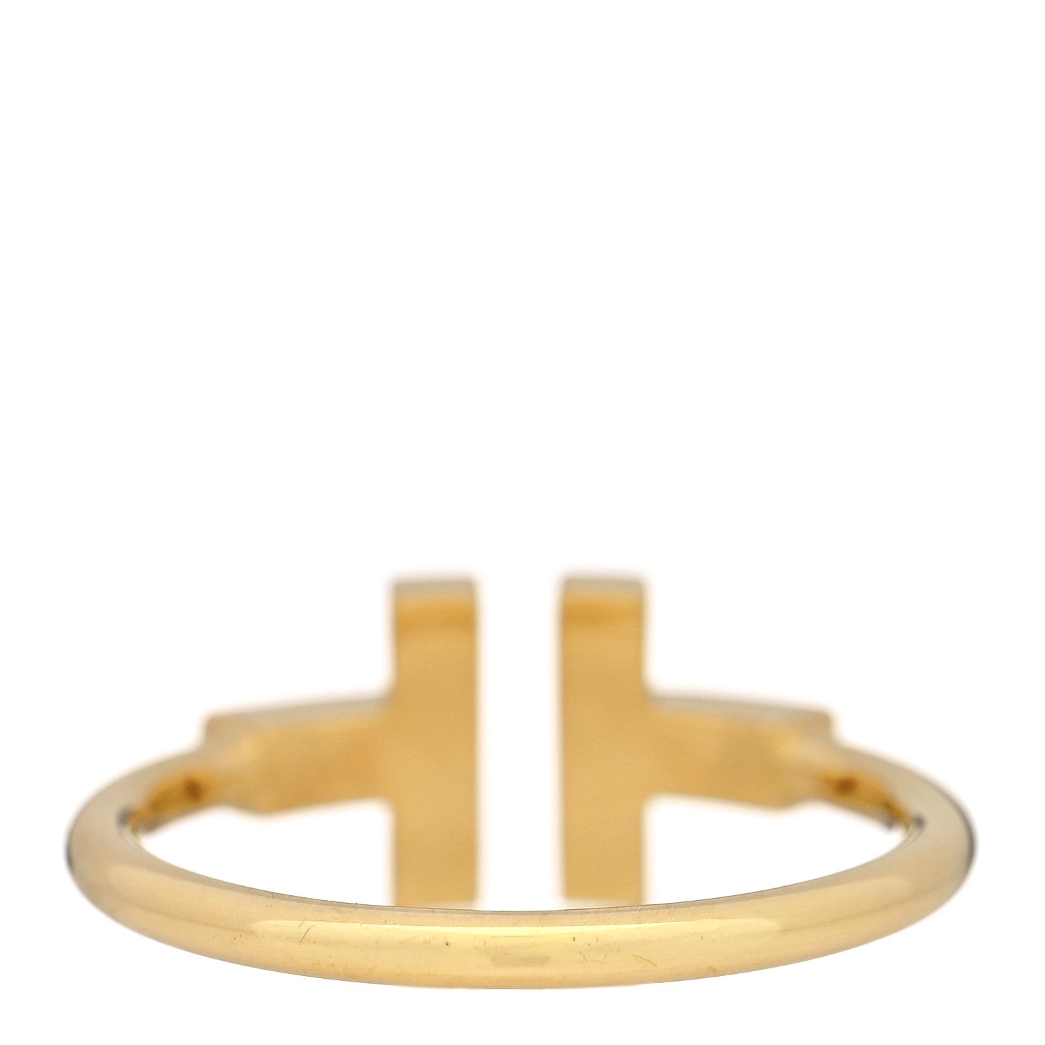 Tiffany 18K Yellow Gold Turquoise T Square Ring 58 8.5 3 of 5