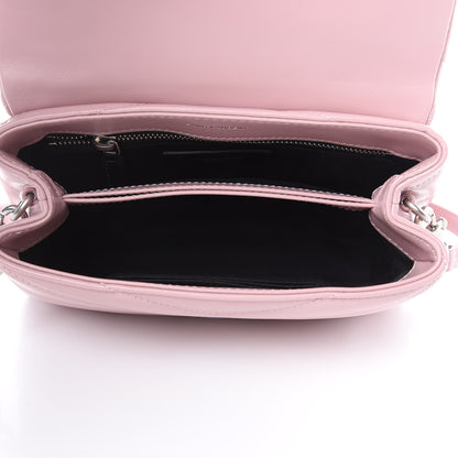 Saint Laurent Calfskin Y Quilted Monogram Toy Loulou Crossbody Bag Tender Pink 5 of 11