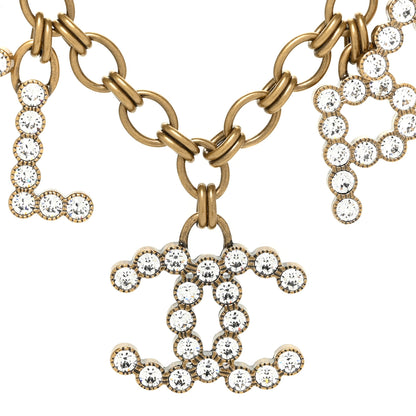 Chanel Crystal City of Lights Letter Chain Belt Gold 4 of 5