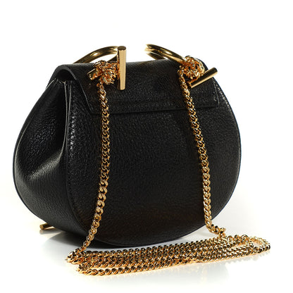 Chloe Grained Lambskin Nano Drew Shoulder Bag Black 3 of 8