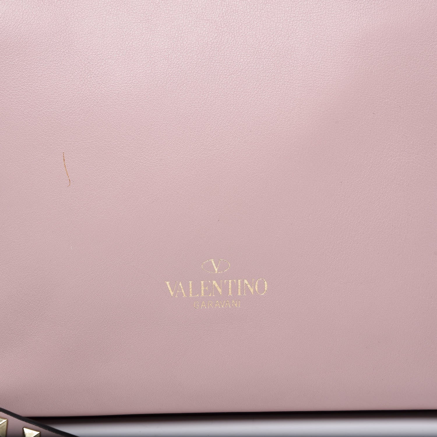 Valentino Garavani Vitello Rockstud Double Handle Tote Light Pink 10 of 12