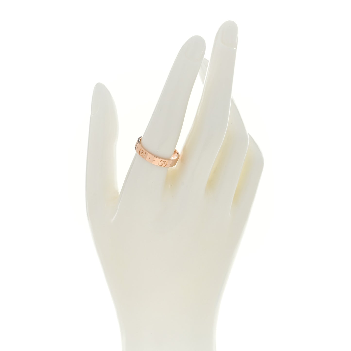 18K Yellow Gold 4mm Icon Thin Band Ring 58 8.25