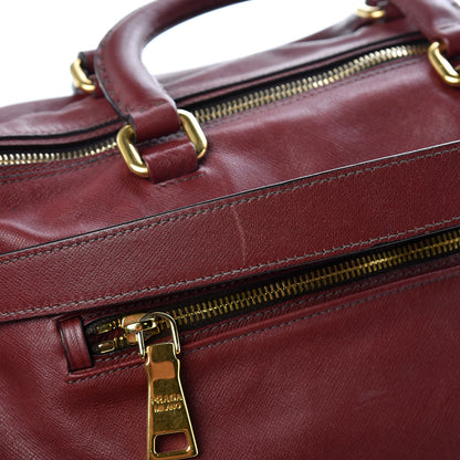 Prada Saffiano Tessuto Nylon Satchel Fuoco 13 of 13