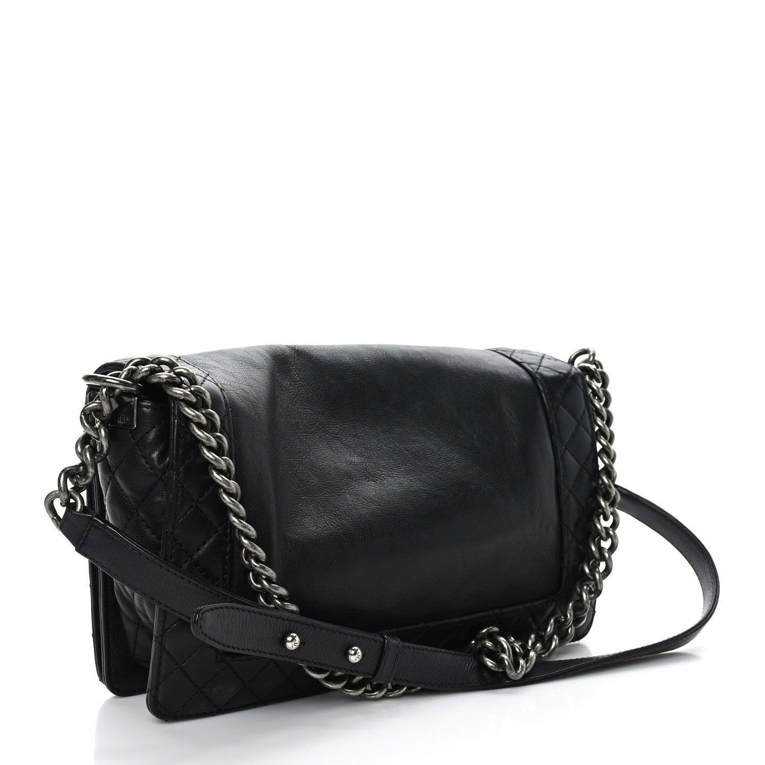 Chanel Calfskin Medium Boy Reverso Flap Black 3 of 9