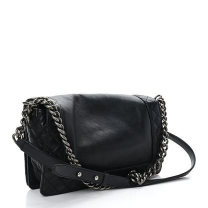Chanel Calfskin Medium Boy Reverso Flap Black 3 of 9