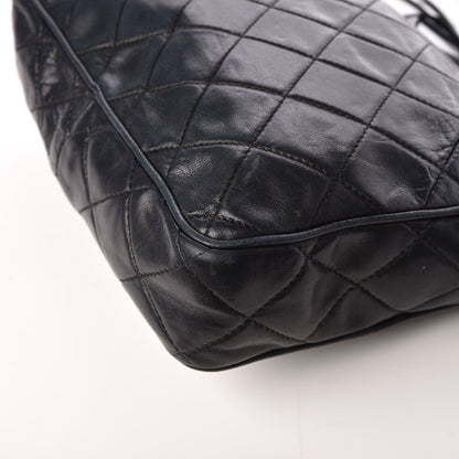 Chanel Lambskin Quilted CC Camera Case Navy 13 of 14