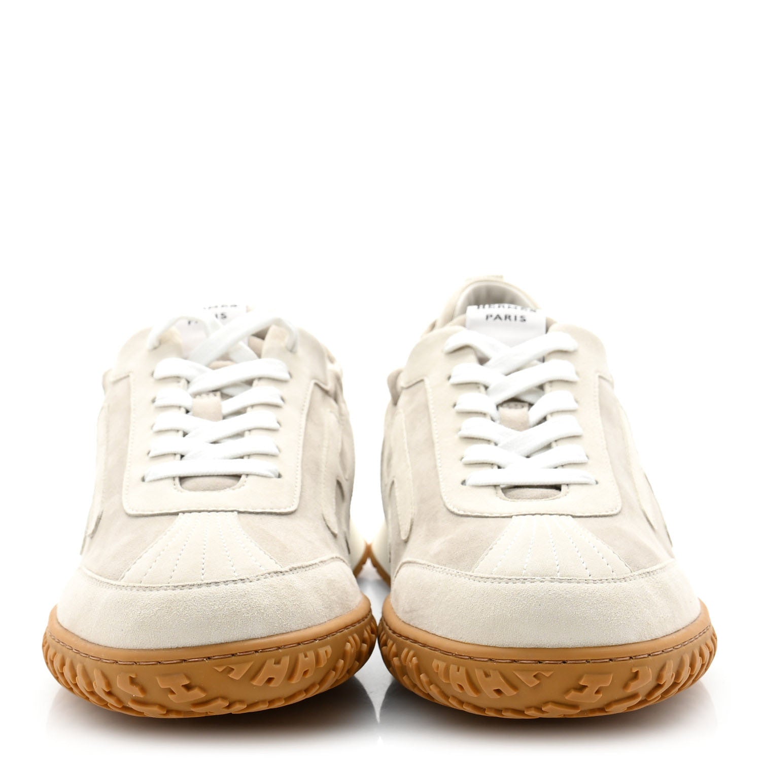 Hermes Suede Goatskin Mens Jet Sneakers 43 Beige Esquisse Glaise 3 of 10