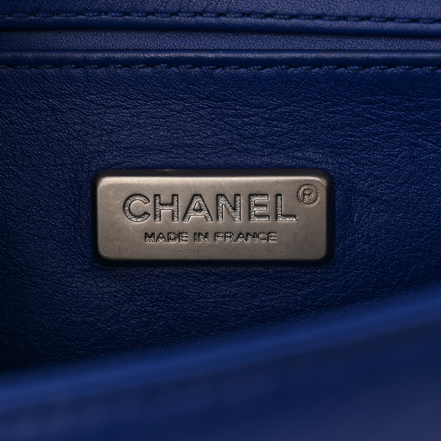 Chanel Snakeskin Small Boy Flap Blue 5 of 11