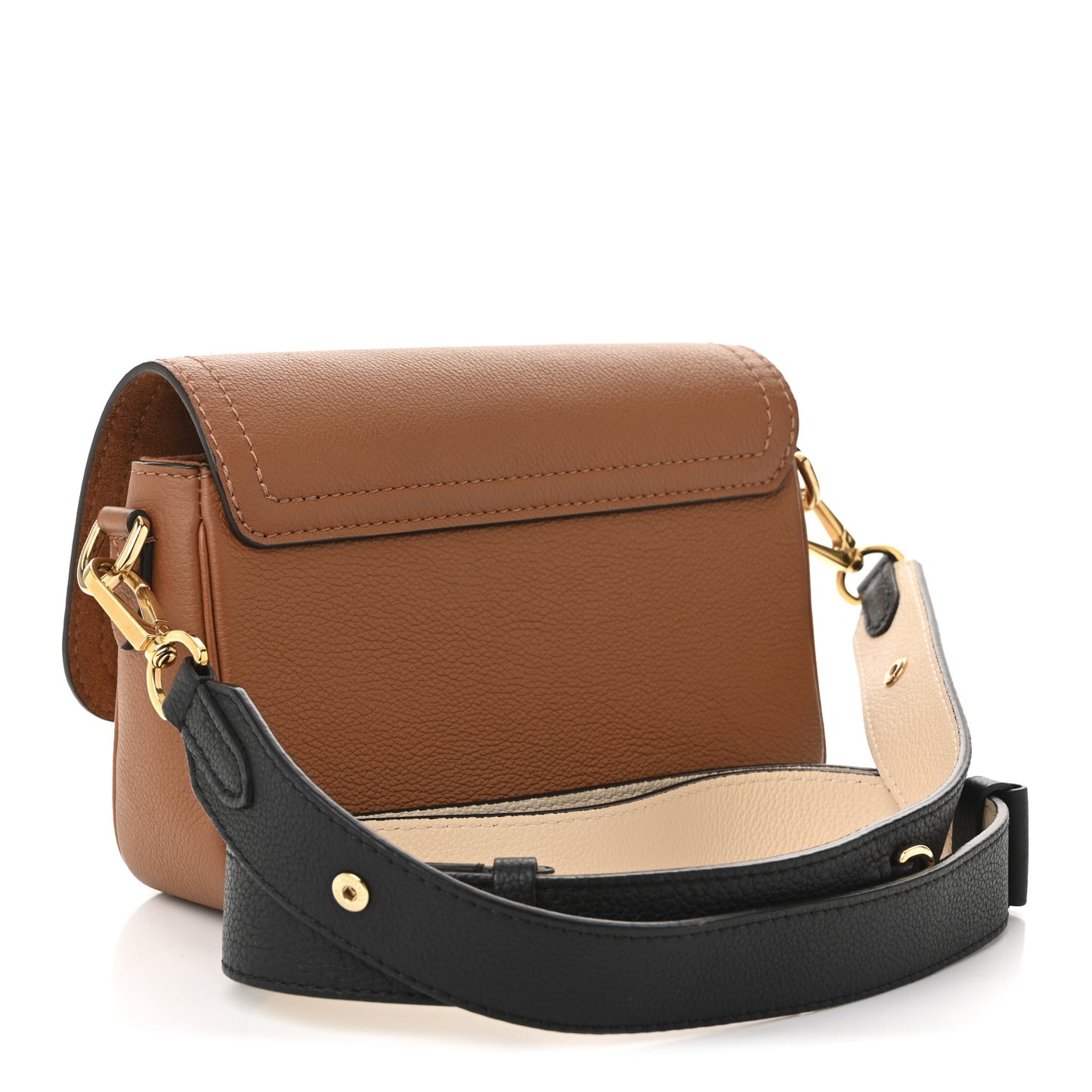 Grained Calfskin Lockme Tender Chataigne
