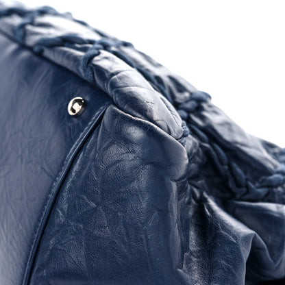 Chanel Calfskin Ultra Stitch Tote Navy Blue 9 of 16
