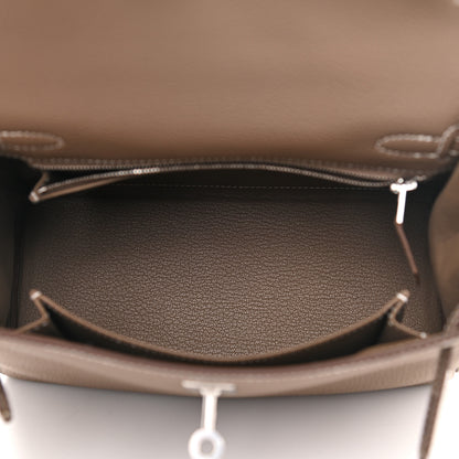 Hermes Togo Kelly Retourne 25 Etoupe 5 of 10