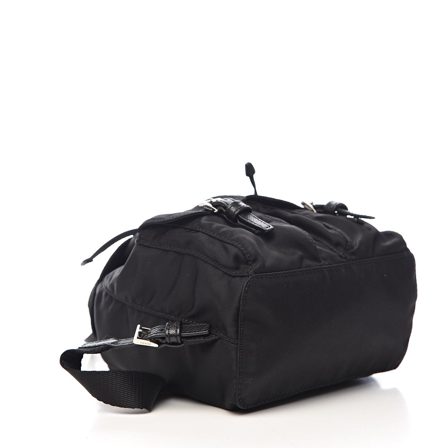 Nylon Vela Mini Crossbody Backpack Black