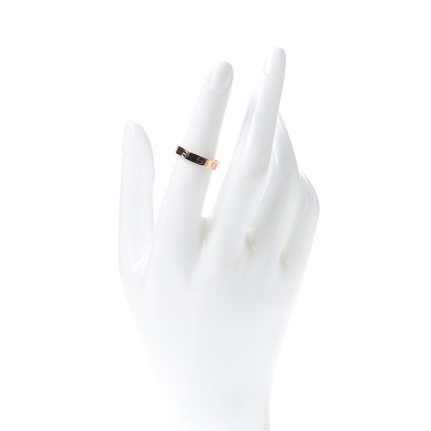 18K Pink Gold 3.5mm LOVE Wedding Band Ring 51 5.75