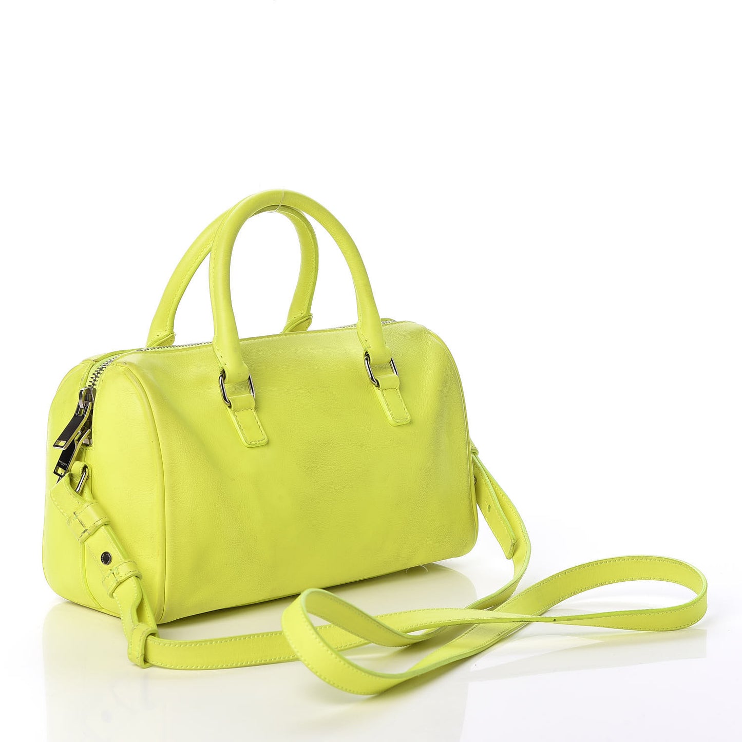Calfskin Classic Baby Duffle Neon Yellow