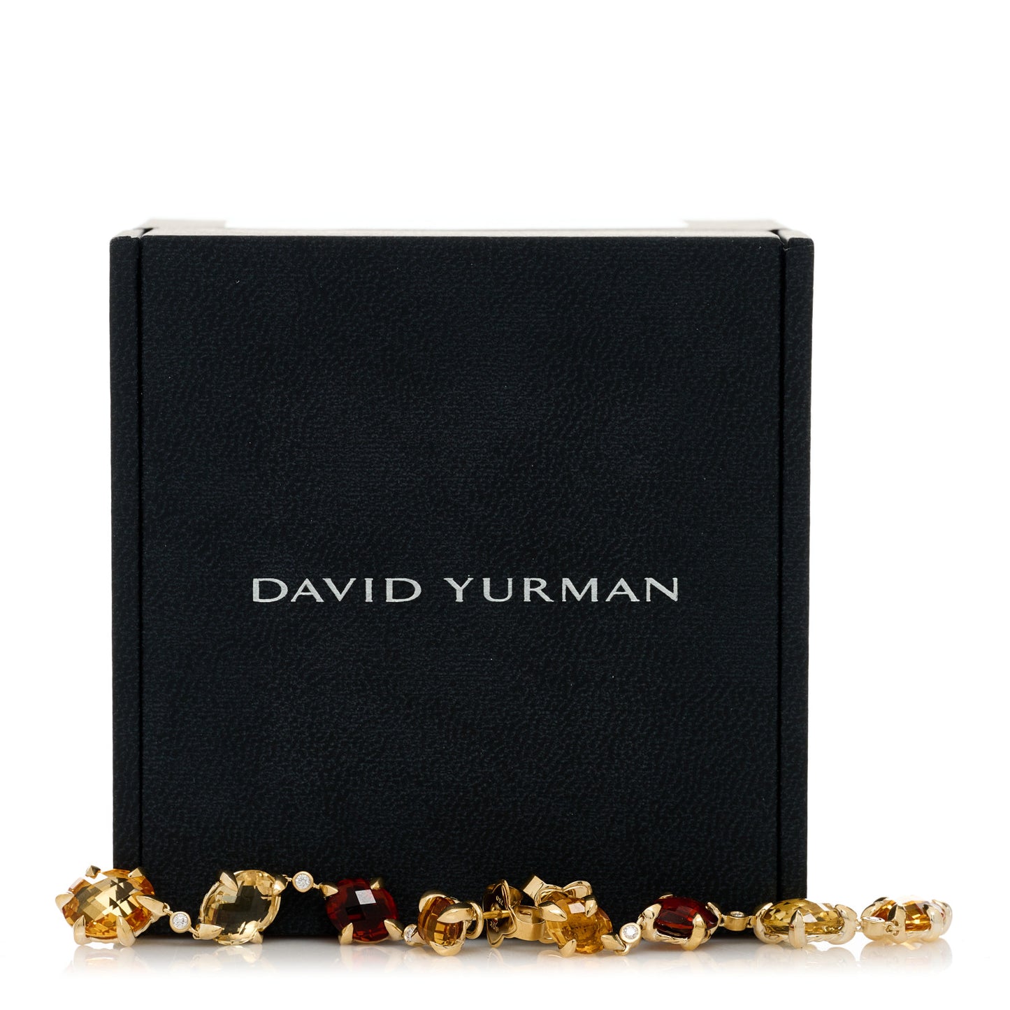 18K Yellow Gold Diamond Citrine Chatelaine Drop Earrings