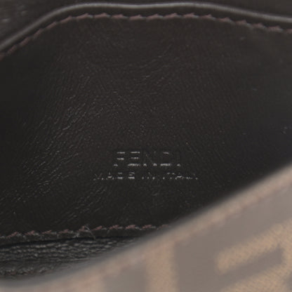 Fendi Glazed Fabric FF 1974 Nano Baguette Charm Mogano Panna 8 of 11