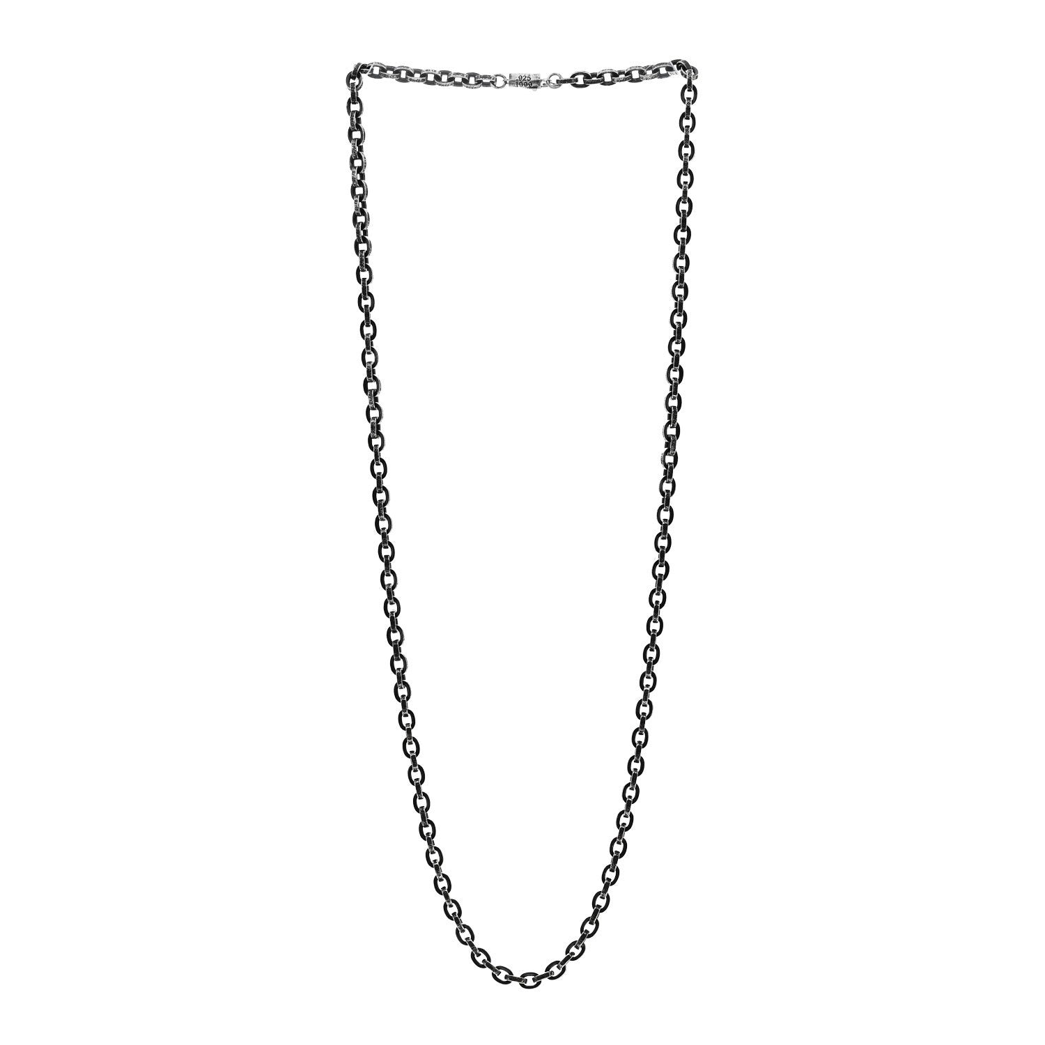 Chrome Hearts Sterling Silver Paper Chain Necklace 3 of 5