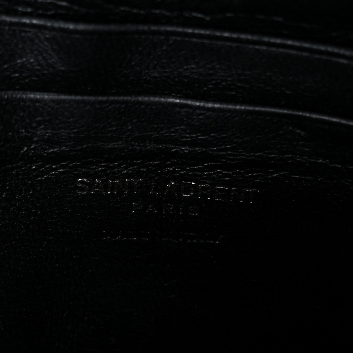 Saint Laurent Calfskin Matelasse Monochrome Monogram Mini Lou Camera Bag Black 5 of 10