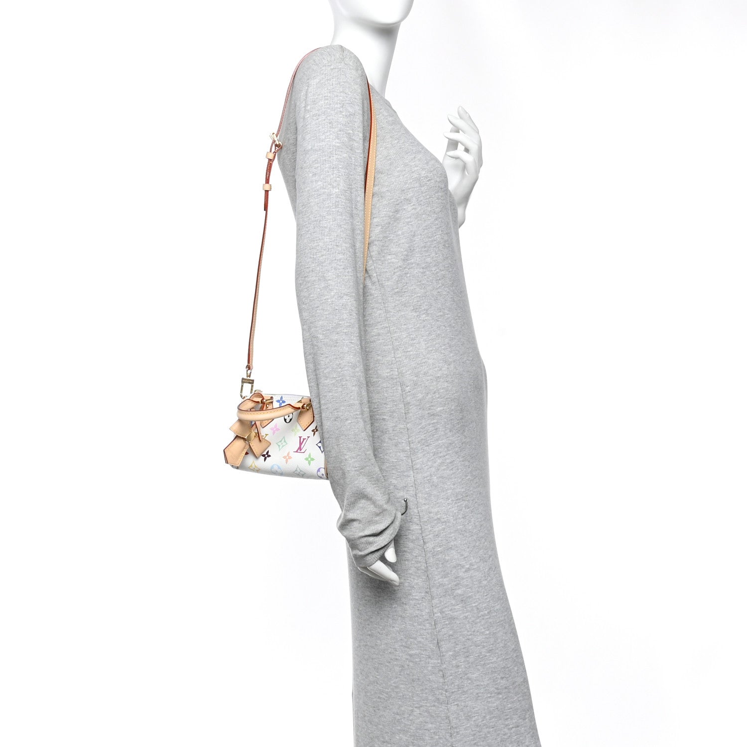 Louis Vuitton LV X TM Monogram Multicolor Nano Speedy White 2 of 9