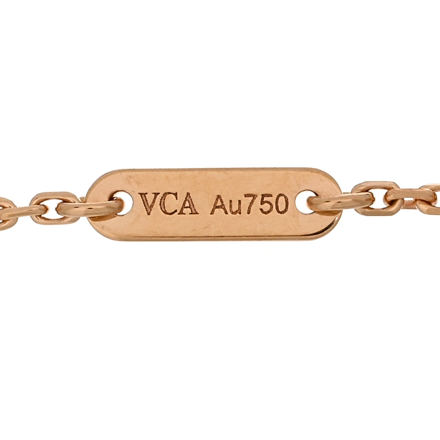 Van Cleef & Arpels 18K Rose Gold Carnelian Sweet Alhambra Bracelet 3 of 5