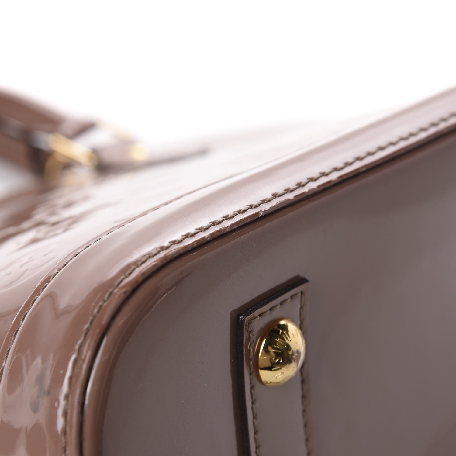 Louis Vuitton Vernis Alma PM Taupe Glace 14 of 18
