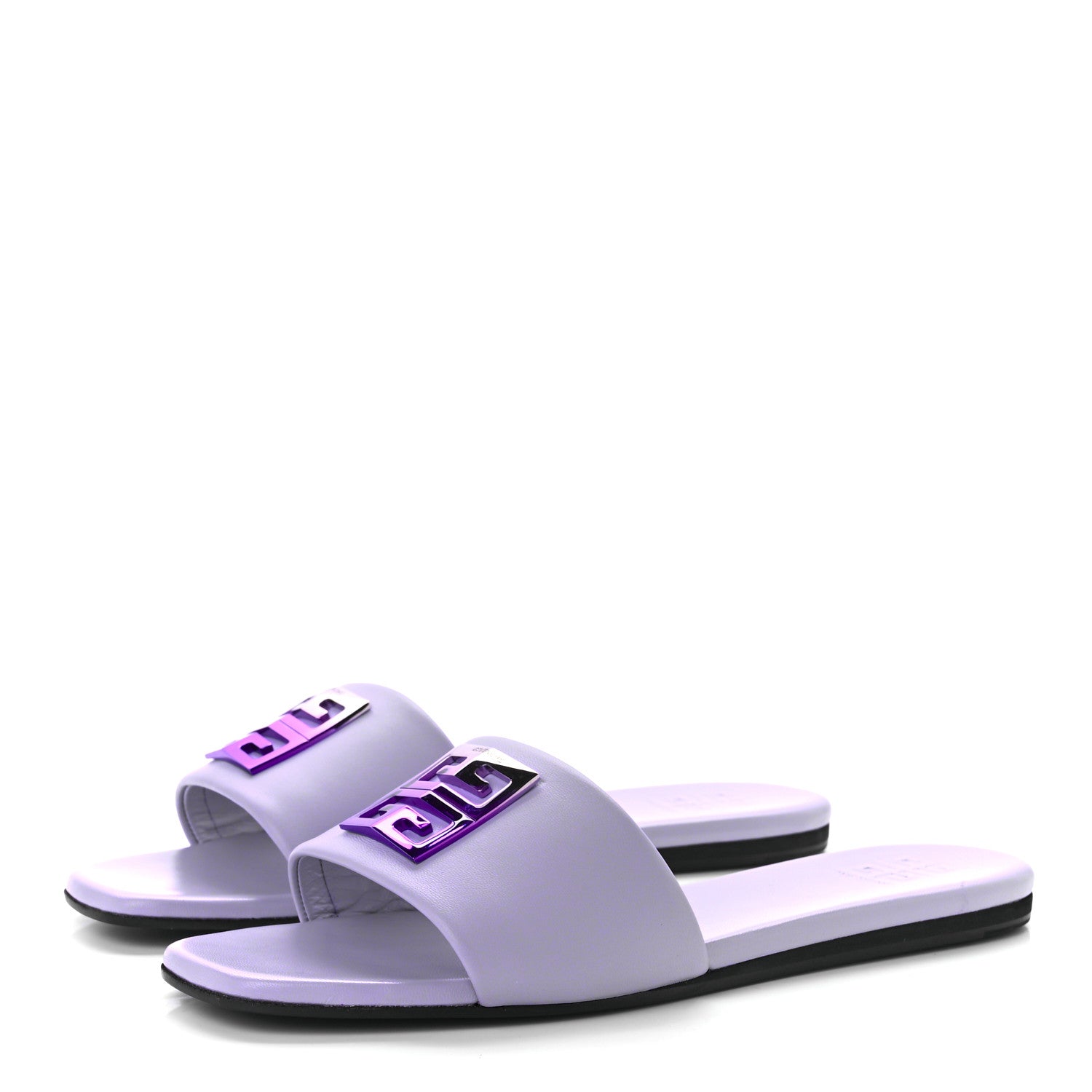 Givenchy Lambskin 4G Flat Sandals 40 Lilac 3 of 9